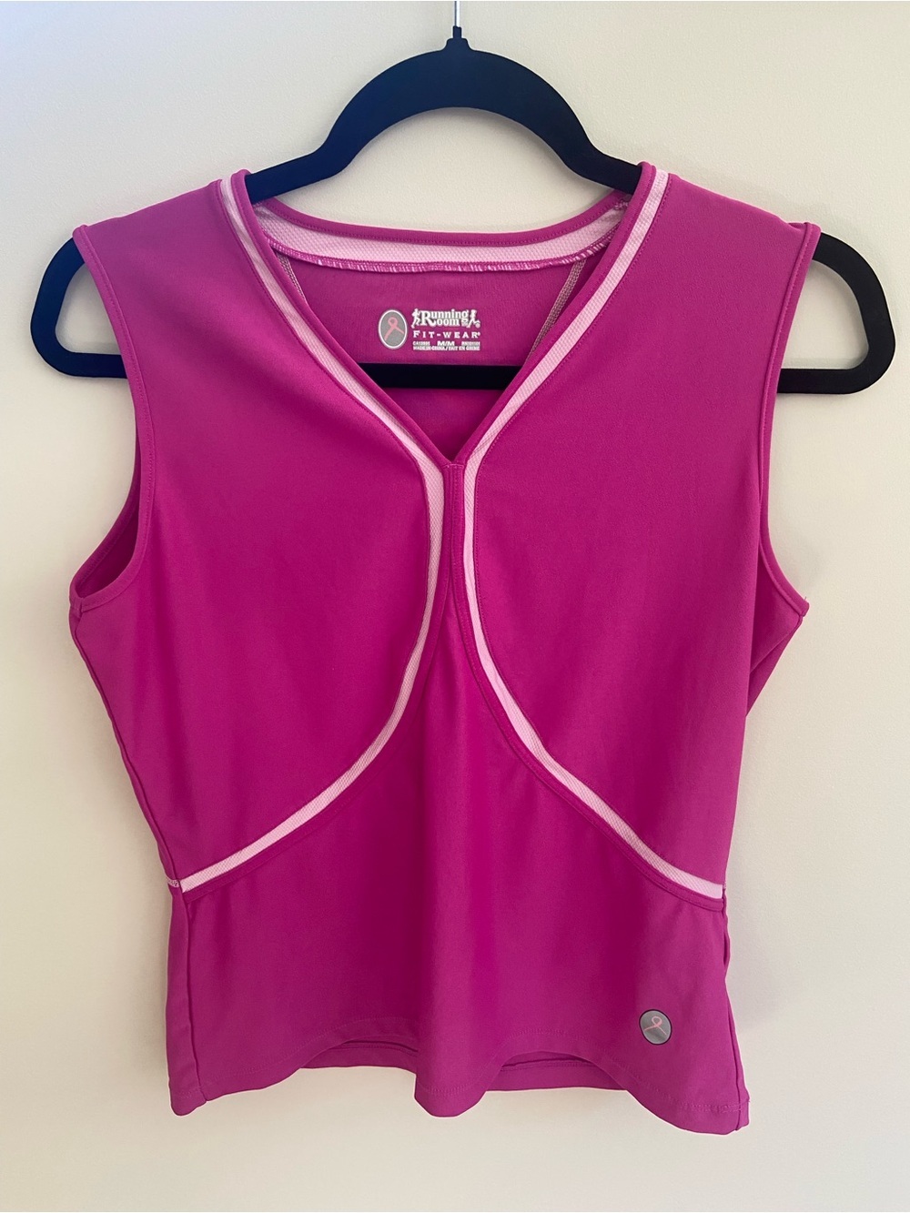 Pink Ribbon Breast Cancer Awareness Pink Athletic Tank Top
